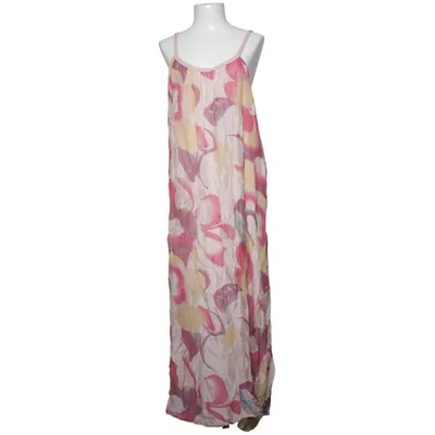 Maxi jurk (Roze, Geel, Meerkleurig) Elastaan, Zijde, Viscose