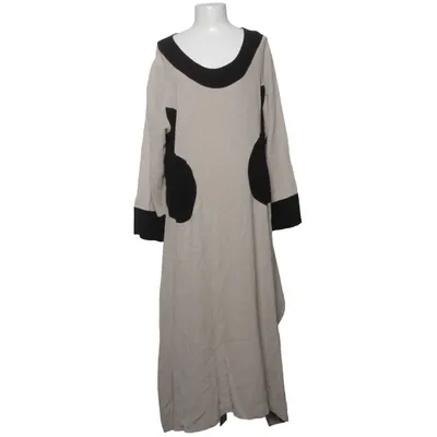 Kjole (Beige, Sort) fra Zele Linned