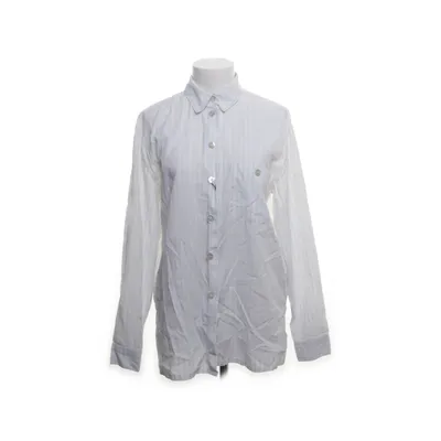 Shirt (Wit, Blauw) van Nadine H Katoen