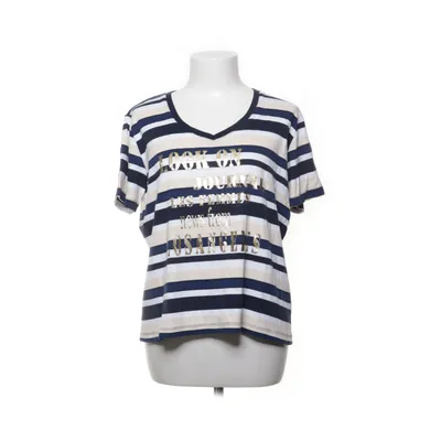 T-shirt (Blauw, Wit, Beige) van Basic Line Katoen