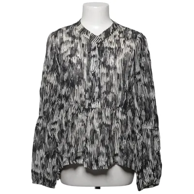 Bluse (Sort, Hvid) fra Levate Viscose