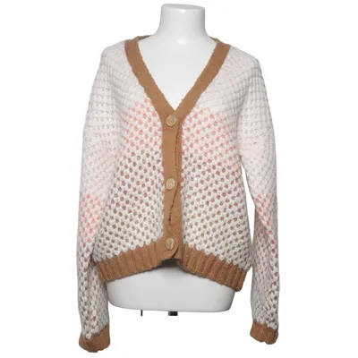 Cardigan (Hvid, Pink, Brun) fra Nümph Akryl, Alpacauld, Bomuld, Polyamid, Polyester