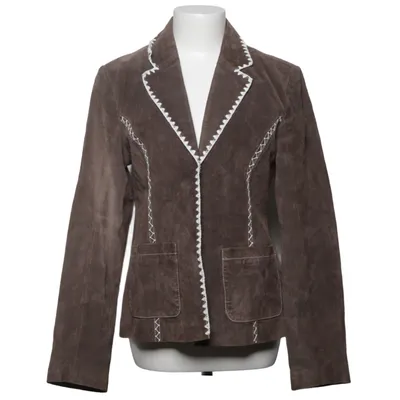 Blazer en cuir (Marron) de B.Young Cuir, Polyester