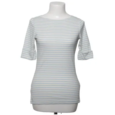 T-shirt à manches longues (Bleu, Beige) de Lauren Ralph Lauren Coton, Élasthane