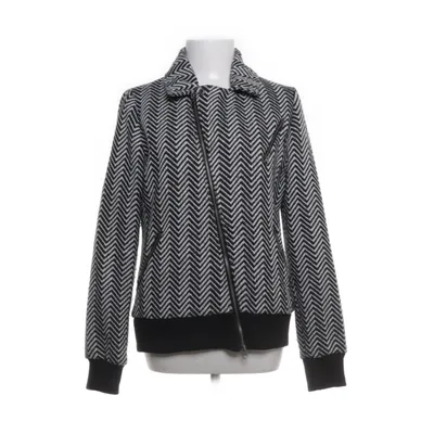 Biker jacket (Black, White) from Element Polyester, Wool