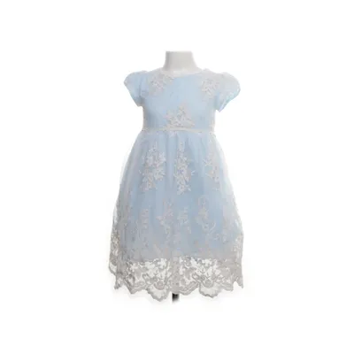 Flower girl dress (Blue) from Pippa & Julie Cotton, Nylon, Polyester