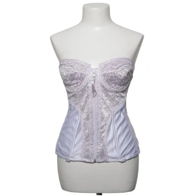 Corset (White) from Fredrick's of Hollywood Cotton, Elastane, Nylon, Polyester