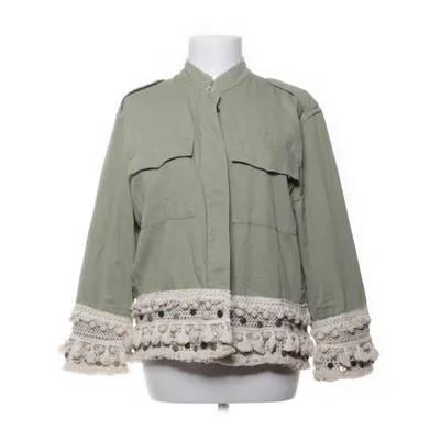 Jacka (Grön, Beige) från Zara Woman Bomull