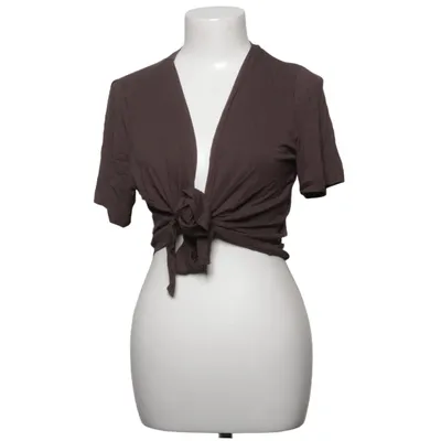 Wikkeltop (Bruin) van Gina Laura Collection Elastaan, Viscose