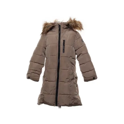 Vinterkappa (Beige) från DKNY Jeans Akryl, Pälsimitation, Polyester