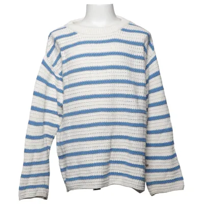 Strickpullover (Weiß, Blau) von Nuaa Bio-Baumwolle
