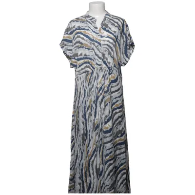 Maxi jurk (Blauw, Wit, Bruin) van I Say Viscose