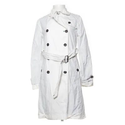 Trench coat (White) from Meadow Rue Acetate, Cotton