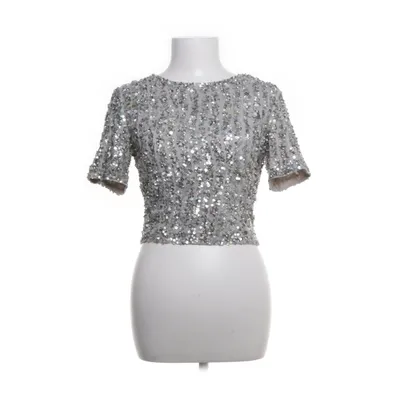 Crop top (Grijs, Zilver) van Lace & Beads Polyester