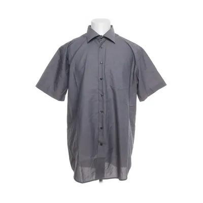 Short sleeve shirt (Gray, Blue) from Seidensticker Cotton