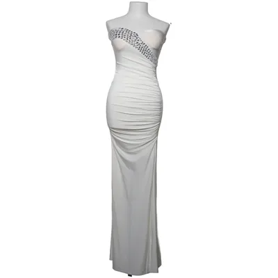 Cocktailkjole (Hvid) fra Goddess London Elastan, Polyester