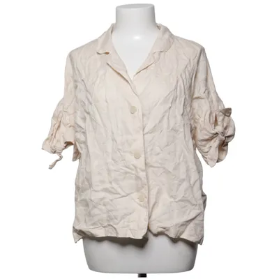 Chemise à manches courtes (Beige) de Mango Suit Lin