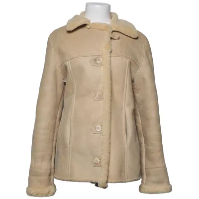 Veste en peau de mouton retournée (Beige) Fourrure