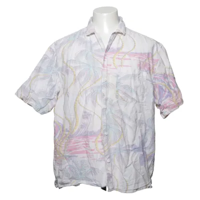 Chemise à manches courtes (Multicolore, Blanc) de H&M Man Coton, Lin