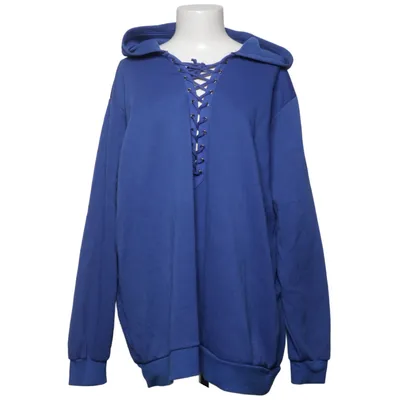 Hoodie (Blue) from Plus Size Cotton, Polyester