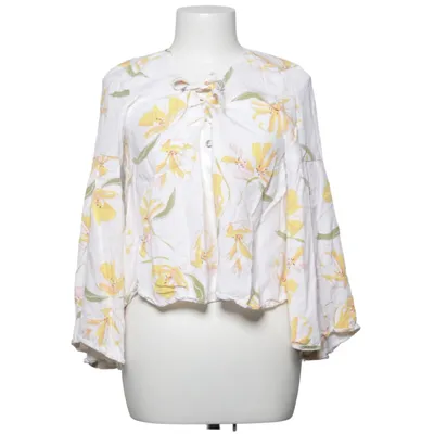 Blouse (Wit, Geel, Groen) van Zara Basic Collection Lyocell