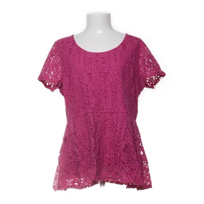 Peplumtopp (Rosa) från La Redoute Bomull, Polyamid, Viskos