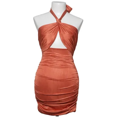 Halternek jurk (Oranje) van Oh Polly Elastaan, Polyester
