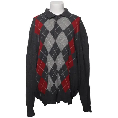 Strickpullover (Grau, Rot, Weiß) von Gino Bellini Polyamid, Wolle
