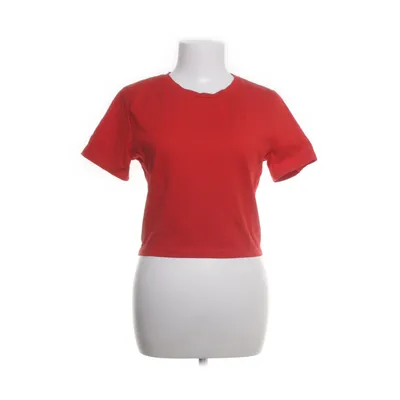 Crop top (Rood) van Zara Katoen, Elastaan