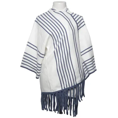 Poncho (Bleu, Blanc) de Mulaya Polyamide, Viscose