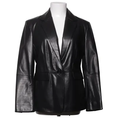 Leren blazer (Zwart) van Hugo Boss Cupro, Leer, Polyester