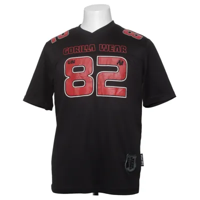Football jersey (Black, Red) from Gorilla Wear Polyester