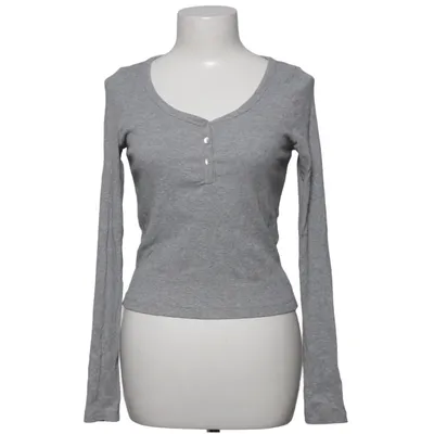 Henley Shirt (Grau) von Noisy May Baumwolle, Elasthan, Viskose