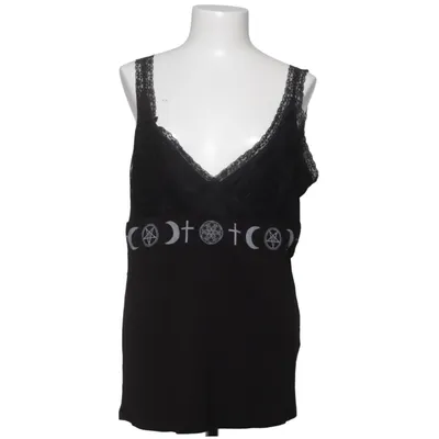 Tank Top (Black) from Gothicana by EMP Elastane, Polyamide, Viscose