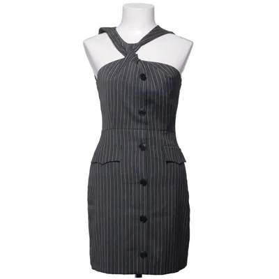 Robe (Gris) de Ganni Élasthane, Polyester recyclé, Laine