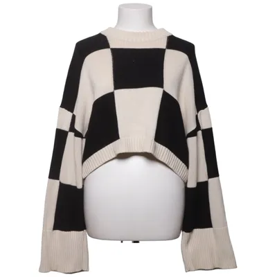 Sweater (Black, Beige) from Monki Cotton, Polyester