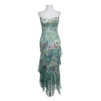 Dress (Turquoise, Multicolored) from Avantgarde Silk