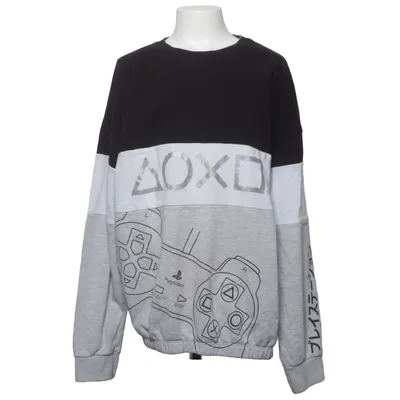 Sweatshirt (Zwart, Wit, Grijs) van Playstation Katoen, Elastaan, Polyester