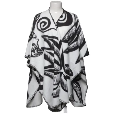 Poncho (Weiß, Schwarz) von Kosta Linnewäfveri Polyester