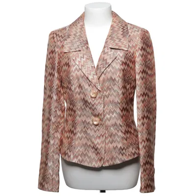 Blazer (Marron, Beige, Multicolore) de Dana Buchman Acétate, Coton