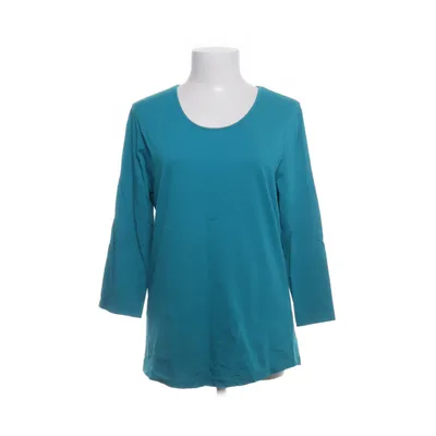 Top (Turquoise) van Long Island Katoen, Elastaan