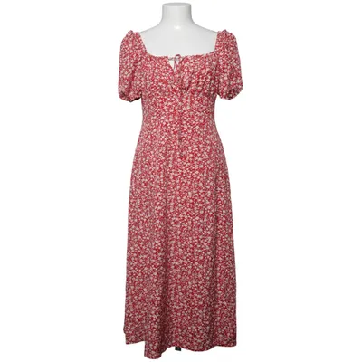 Långklänning (Röd, Vit) från Shein Polyester