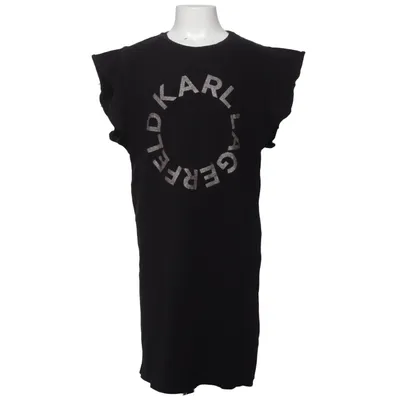 Kjole (Sort) fra Karl Lagerfeld Kids Bomuld, Elastan