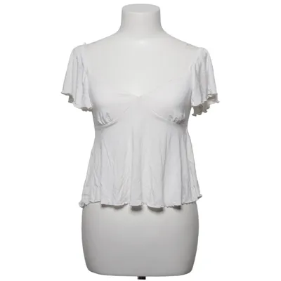 Top (Hvid) fra Gina Tricot Elastan, Viscose