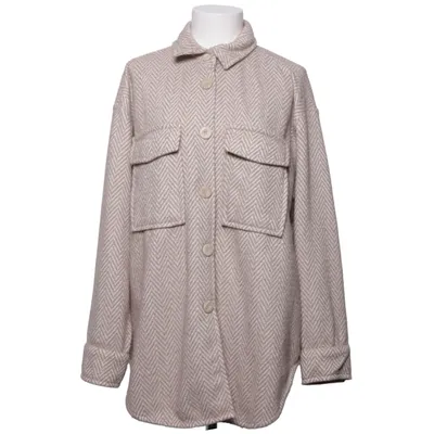 Överskjorta (Beige, Vit) från KappAhl Bomull, Polyester