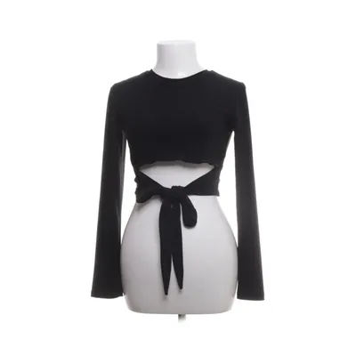 Crop top (Zwart) van Chiquelle Elastaan, Polyester