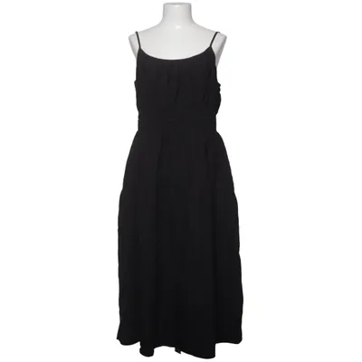 Kleid (Schwarz) von Uniqlo Baumwolle, Leinen, Recyceltes Polyester, Viskose