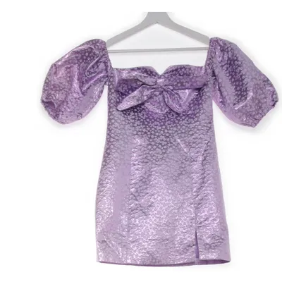 Cocktailklänning (Lila, Flerfärgad) från Cras Metallfiber, Återvunnen polyester