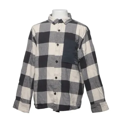 Chemise en flanelle (Noir, Blanc) de Zara Coton