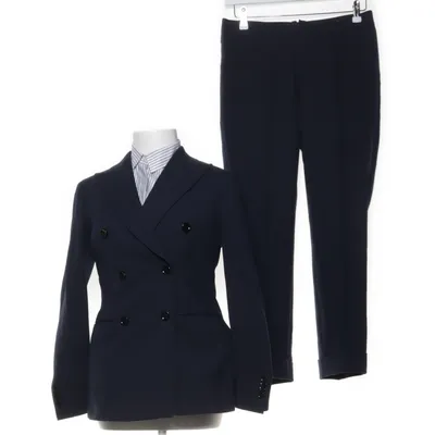 Kostym (Blå, Vit) från SuiStudio Mohair, Ull